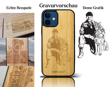 INDIVIDUELL iPhone 12 Bambus-Kunststoff